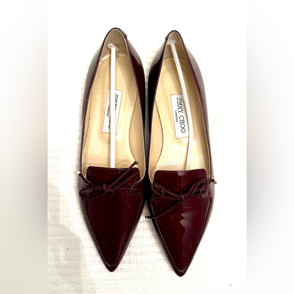 Jimmy Choo Genna Flat Burgundy